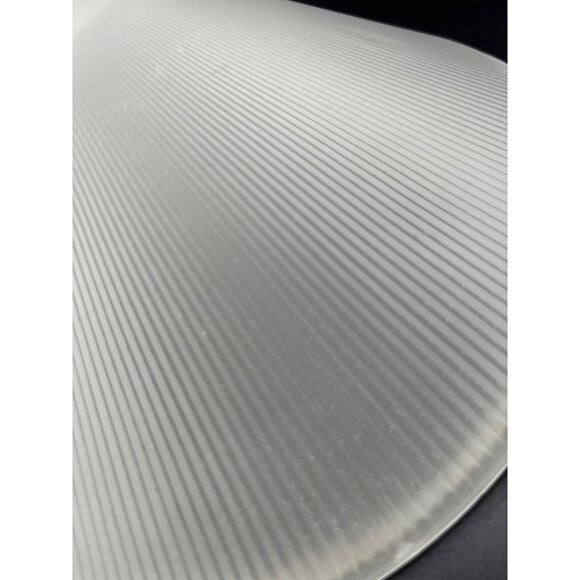 Vintage 10 3/8 D. Frosted Ribbed replacement  Lamp Shade Globe - Picture 10 of 13